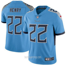 Mens Tennessee Titans #22 Derrick Henry Authentic Light Blue Alternate Vapor Jersey Bestplayer